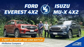 Ford Everest Titaniumvs 4x2 vs Isuzu muX LSE 4x2  Philkotse Comparo [upl. by Forta]