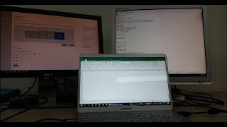 트리플 모니터 노트북 연결 방법입니다 노트북 Notebook 트리플 모니터 C타입젠더 [upl. by Indihar602]