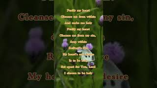 Purify my heart Cleanse me from withinஎன் இருதயத்தை தூய்மைப்படுத்தும்christian song Shorts videos [upl. by Ayocal]