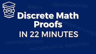 Discrete Math Proofs in 22 Minutes 5 Types 9 Examples [upl. by Ecirtemed931]