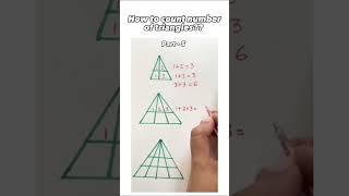 How to Count the Noof Triangles Easy and Fast Trick shortsTriangleytshortstrendingshortsfeed [upl. by Royall]