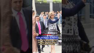 Infanta Elena Victoria Federica y Froilán llegan a la Boda de Almeida y Teresa Urquijo madrid [upl. by Yrrah]