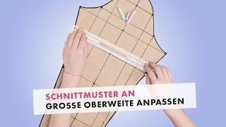 Anleitung Schnittmuster für eine große Oberweite anpassen [upl. by Hermia]