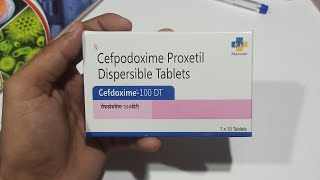 Cefdoxime 100 DT Tablet Uses  Cefpodoxime Proxetil Dispersible Tablet use amp Side Effects [upl. by Berns]