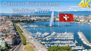 Geneva Switzerland Walking Tour 4k [upl. by Florencia]