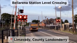 Bellarena Station Level Crossing County Londonderry [upl. by Ioab]