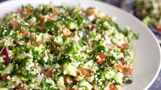 How to Make Tabbouleh Salad Easy Lebanese Recipe [upl. by Shelah]