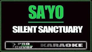 Sayo  SILENT SANCTUARY KARAOKE [upl. by Jorge]