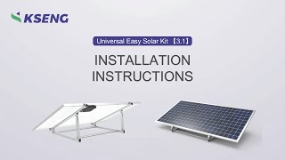 Universal Easy Solar BracketKit Stepbystep Installation【31】 [upl. by Enicar]