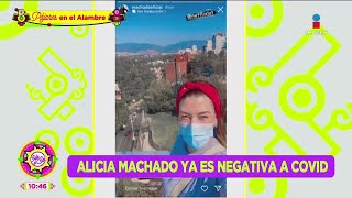 Alicia Machado dio negativo a COVID y así le respondió a sus haters  Sale el Sol [upl. by Nayarb]