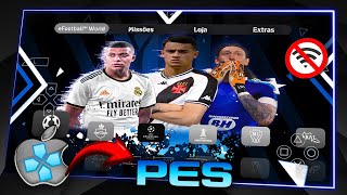 PES EFOOTBALL PARA I PPSSPP SUPER LEVE CELULAR ANDROID iOS ATUALIZADO 100 [upl. by Nirehtac113]