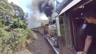 3BR 1486 quotMaureenquot tackles Drummond to Alverstone From the Footplate [upl. by Aehcsrop]