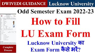 how to fill lu exam form lu examination form kaise bhare lu online exam form lu exam form filling [upl. by Adnuhsor908]