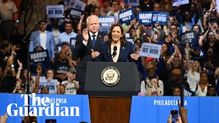 Kamala Harris and Tim Walz hold election rally in Wisconsin – watch live [upl. by Saucy]