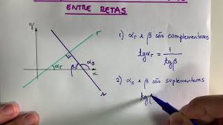 Geometria Analítica  Condição de Perpendicularidade entre Retas [upl. by Dihaz]