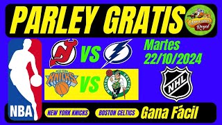 Pronósticos Deportivos Gratis NBA  NHL Hoy Martes 22102024 Parley Gratis [upl. by Anilyx]