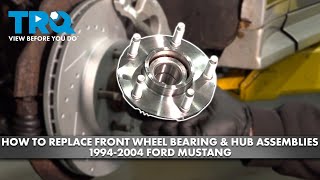 How to Replace Front Wheel Bearing amp Hub Assemblies 19942004 Ford Mustang [upl. by Romilda]