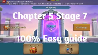 Lords mobile Vergeway Chapter 5 Stage 7 easiest guide [upl. by Yeliab]