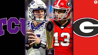 2023 CFP National Championship No 3 TCU vs No 1 Georgia FULL GAME PREVIEW I CBS Sports HQ [upl. by Estell]