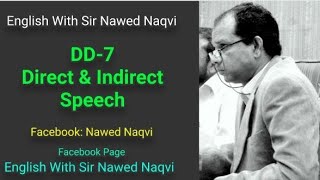 Direct amp Indirect SpeechDD7NAWED NAQVI [upl. by Euqinomad]