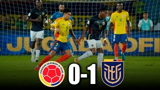 COLOMBIA vs ECUADOR 01  GOLES y RESUMEN del PARTIDO  eliminatorias sudamericanas [upl. by Parette]