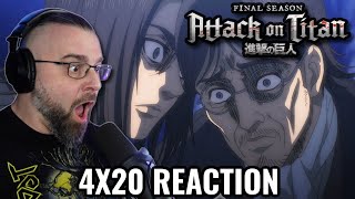 ATTACK ON TITAN 4X20 REACTION Memories from the future Shingeki No Kyojin [upl. by Ydnelg]