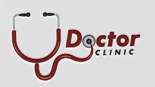 Doctor logo designDoctor clinic logo design illustrator ccGraphic design tutorialRasheed RGD [upl. by Ainorev]