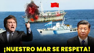 ¡Argentina Aborda el Desafío ATACA EMBARCACIONES CHINAS en Área Restringida [upl. by Odama542]