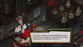 Zagreus asks Achilles if its normal to have feelings for more than one suitor  Hades [upl. by Babb]