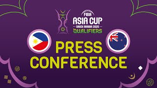 Philippines v New Zealand  Press Conference  FIBA Asia Cup 2025 Qualifiers [upl. by Yelahc]