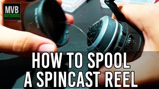 HOW TO SPOOL Spincast Reel  How do they work  Tips amp Tricks  Zebco 33 [upl. by Azrim]