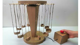 School Science Projects  how to make carnival ride from cardboard [upl. by Gluck]