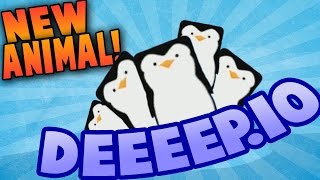 Deeeepio  NEW ANIMAL Becoming A Penguin  Lets Play Deeepio Gameplay Deeeepio Update [upl. by Lehcin]