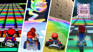 Evolution of Rainbow Road in Mario Kart 19922021 [upl. by Meehyr]