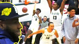 BRONNY JAMES BIG DUNK  ZAIRE WADE IS BACK LEBRON WATCHES SIERRA CANYON V RIBET ACADEMY HIGHLIGHTS [upl. by Isyak]