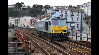 DCR 60029 passing Dawlish  10th November 2024 [upl. by Enirak820]