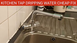 How to Fix Repair a Kitchen Mixer Tap Which is Dripping Water  Leaking Kitchen Mixer Tap Cheap Fix [upl. by Fritze]