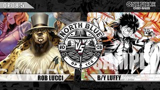 OP085 2nd Anniversary Finals Rob Lucci VS BY Luffy  EP074  PLAYERS DECKLIST  One Piece TCG [upl. by Mycah614]