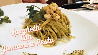 Spaghetti Con Gamberi E Pesto Di Pistacchi [upl. by Steffie]