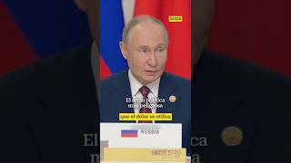 Putin llama a diversificar las divisas globalesputin rusia dólar economía eeuu estadosunidos [upl. by Malca10]