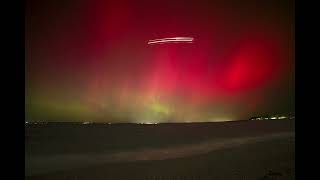 Aurora Borealis in Bayville NY Oct 10 2024 Time lapse [upl. by Ocana]