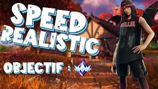 FORTNITE  SPEED RÉALISTIC 1V1  OBJECTIF UNREAL  HANDCAM 4K  SKIN BILLIE EILISH [upl. by Ayila739]