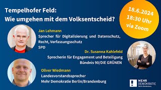 Tempelhofer Feld Wie umgehen mit dem Volksentscheid [upl. by Esele]