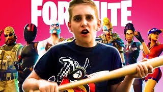 Kid Makes Terrible Song About Fortnite [upl. by Ydarb]