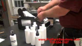 Dispensamatic Bottlematic 10 Round Label Applicator [upl. by Schonthal504]