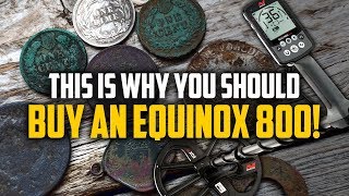 Minelab Equinox 800 Finds Coins Masked By Iron That Other Treasure Hunters Missed [upl. by Einnep]