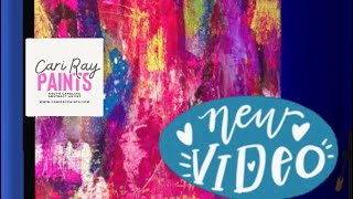 Full real time process video to create this bright fun painting We used ALLLLL the supplies [upl. by Naesed31]