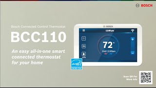 Bosch Connected Control  BCC110 Thermostat [upl. by Johnathon249]