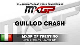 MXGP of Trentino 2014 Valentin Guillod Crash  Motocross [upl. by Birdie]