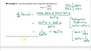 35 Derivatives of Trigonometric Functions Example 4 [upl. by Pitt577]